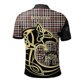 Clan Borthwick Dress Ancient Tartan Polo Shirt Viking Wolf QN31 Borthwick Dress Ancient Tartan Tartan Polo